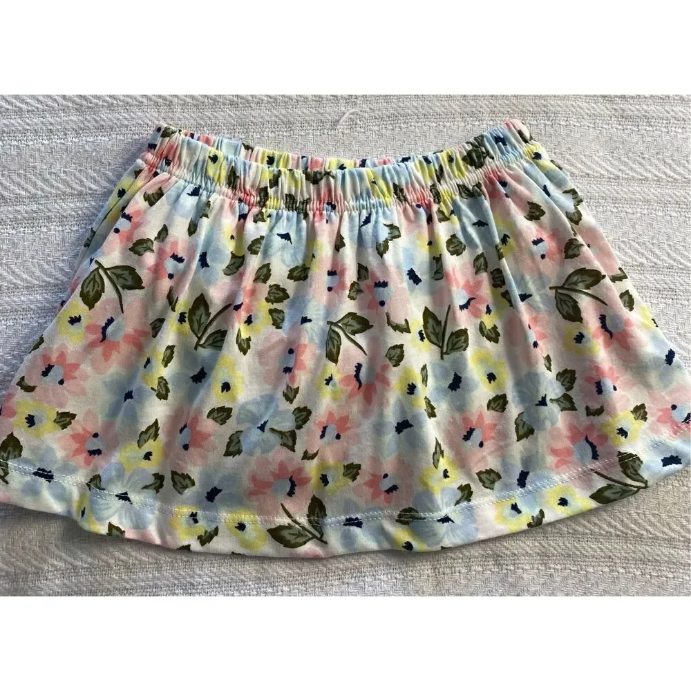 Carter's Baby Girl 18M 2-Piece Bunny Tee & Floral Skort Set